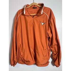 Texas Longhorns Colosseum XL Orange Windbreaker Embroidered Logo Jacket Pullover